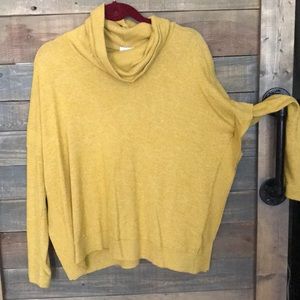 Anthropologie mustard yellow sweater XS